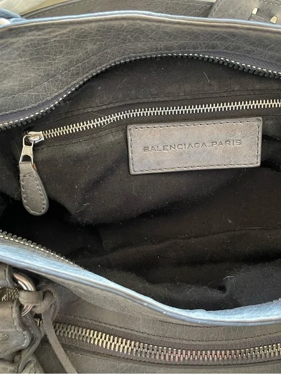 Designer like Charcoal Gray Classic City Shoulder Bag - Picture 5 of 7